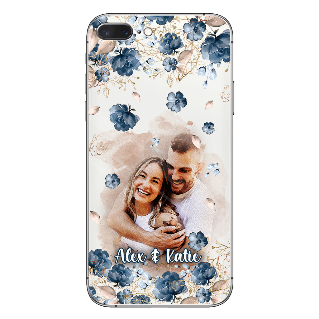 Floral Phone Case - Personalized Clear Phone Case