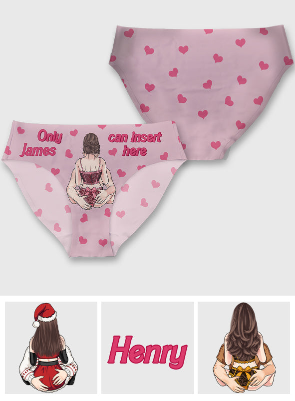 Vous seul pouvez l'insérer ici - Culottes personnalisées pour couples de femmes