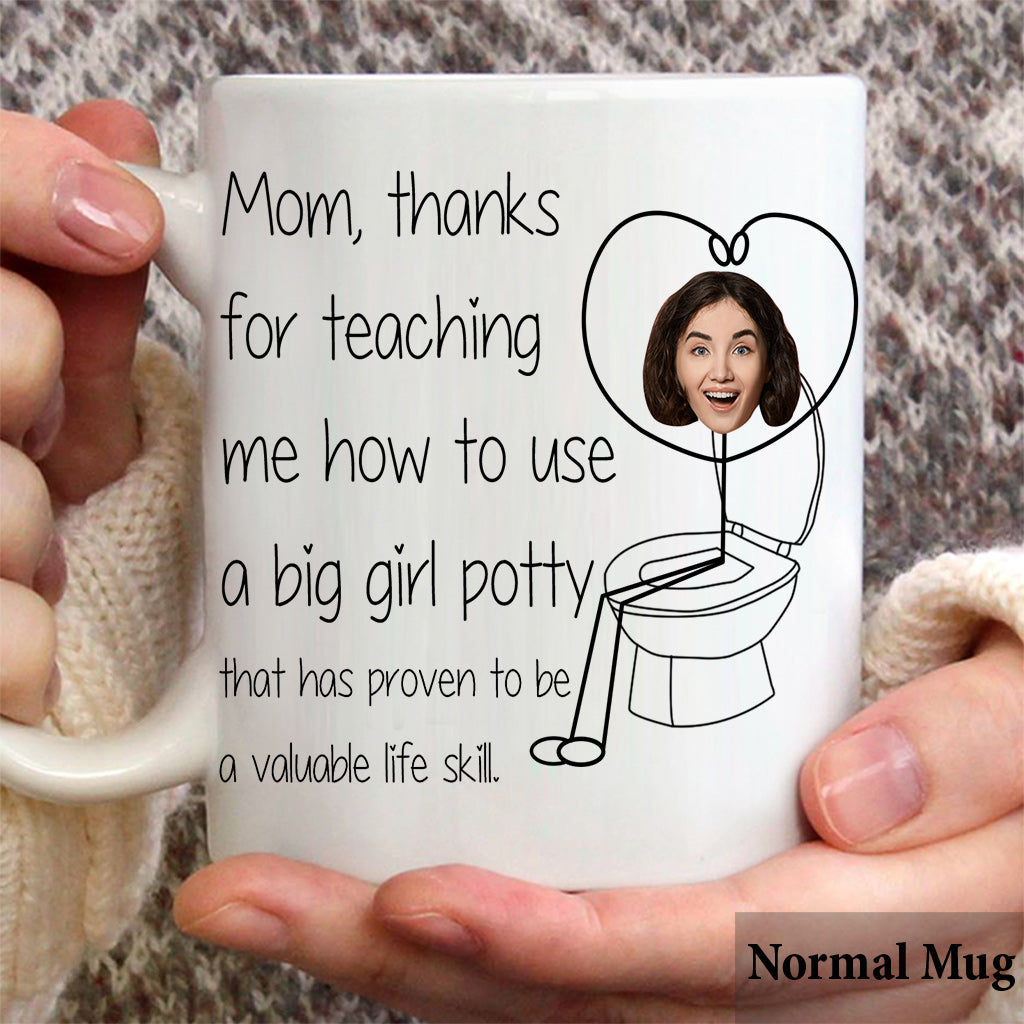 Merci de m'avoir appris à aller sur le pot - Mug personnalisé pour maman