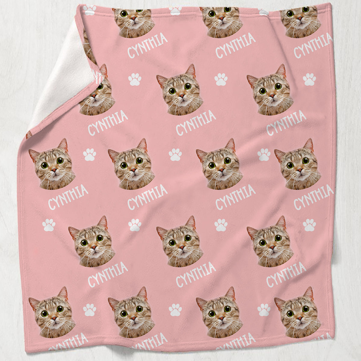 Couverture personnalisée pour chat - Motif chat