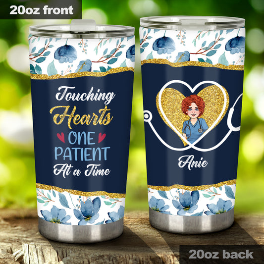 Touching Hearts - Personalized Nurse Tumbler