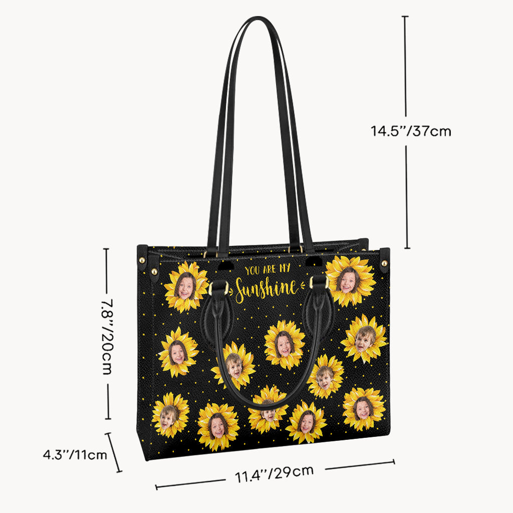 Grandma’s Garden - Gift for grandma, mom - Personalized Leather Handbag