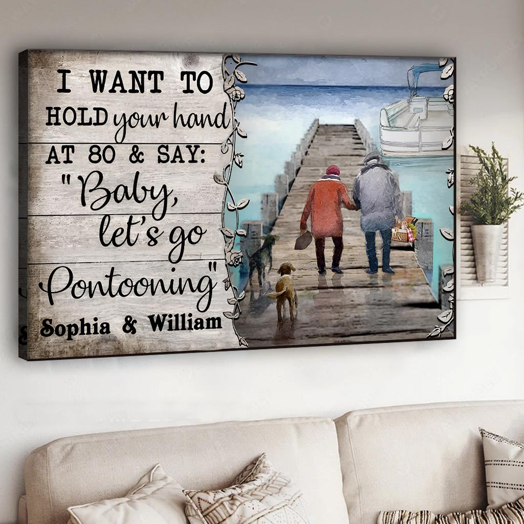 Allons faire du ponton ! - Toile et affiche personnalisées pour ponton