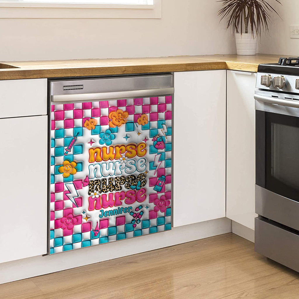 Nurse Life - Housse de lave-vaisselle personnalisée pour infirmière