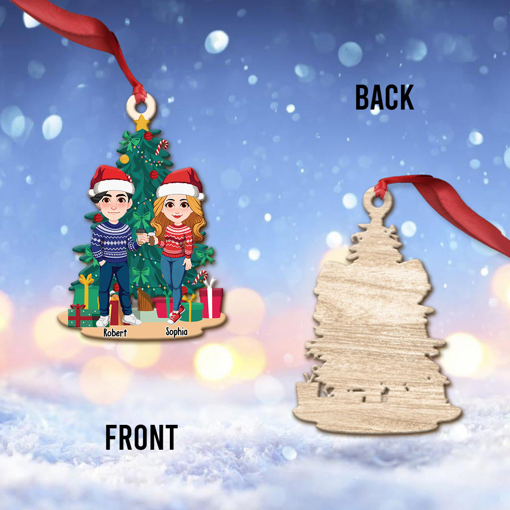 Tout ce que je veux pour Noël, c'est toi - Ornement personnalisé pour couple