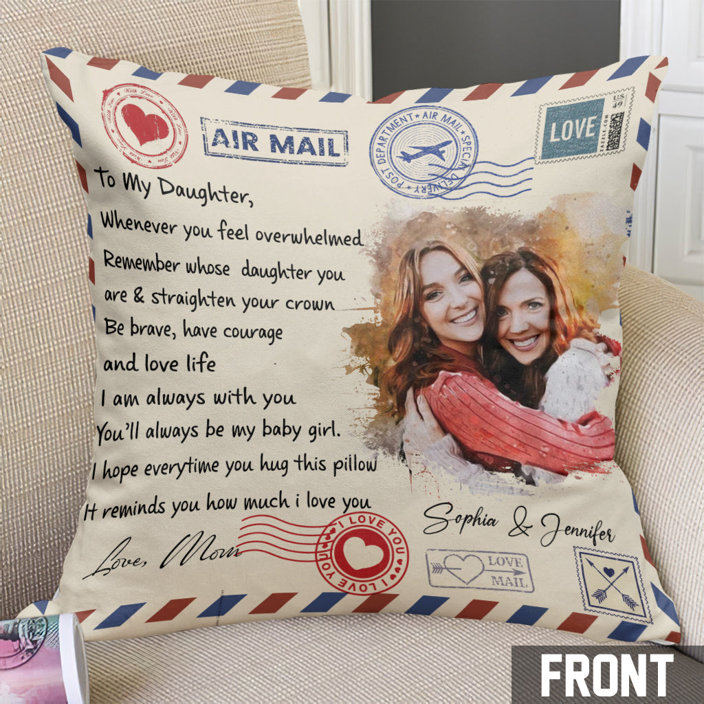 I Am Always With You - Personalized Daughter Throw Pillow