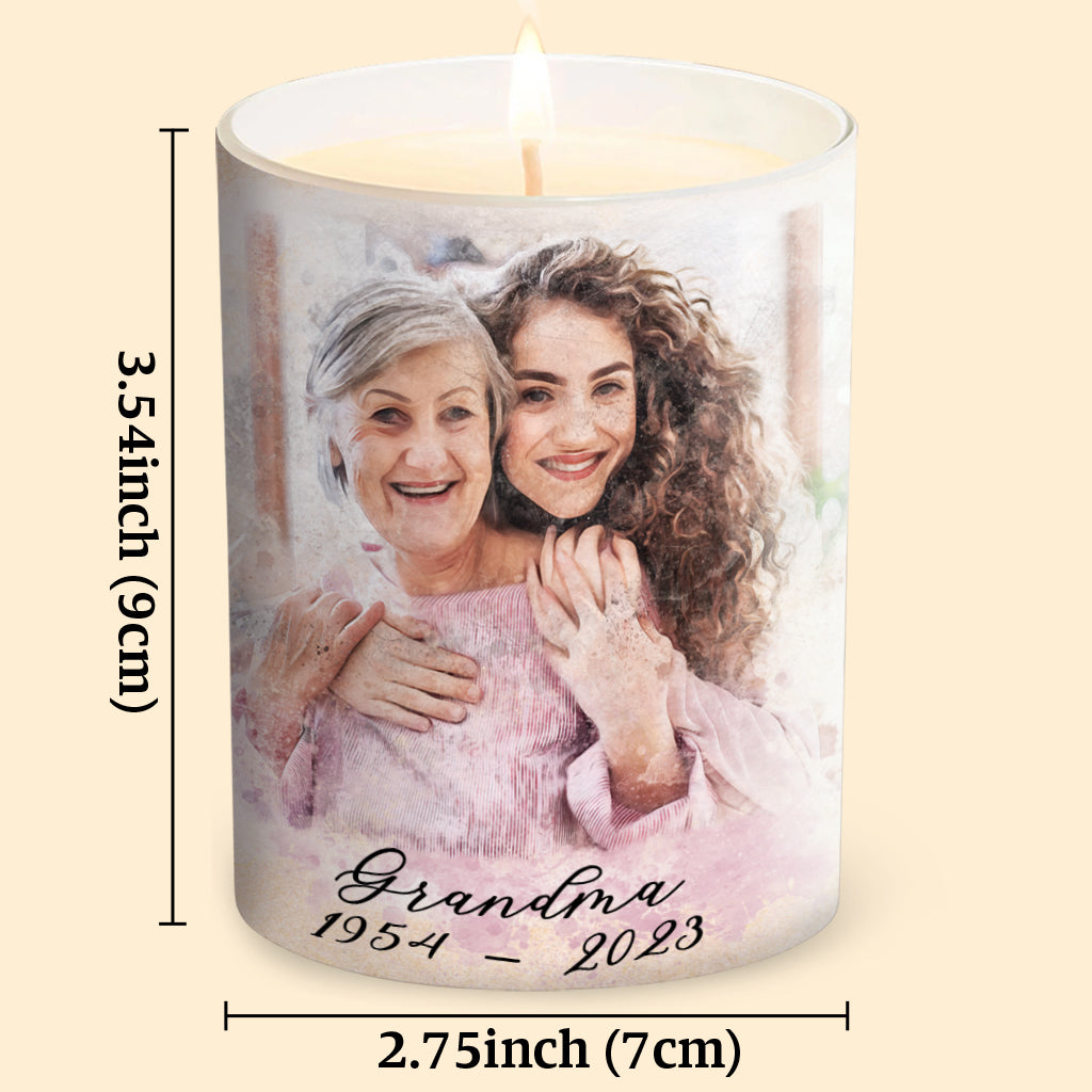 Il y a ceux qui continuent d'illuminer le monde - Cadeau commémoratif en cas de décès - Bougie personnalisée avec couvercle en bois