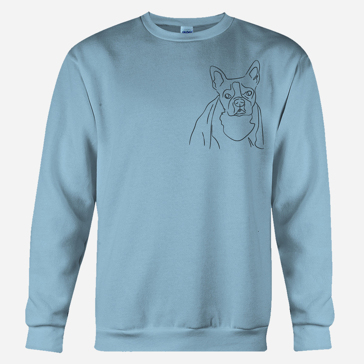 Custom Line Art - Personalized Dog Embroidered Sweater