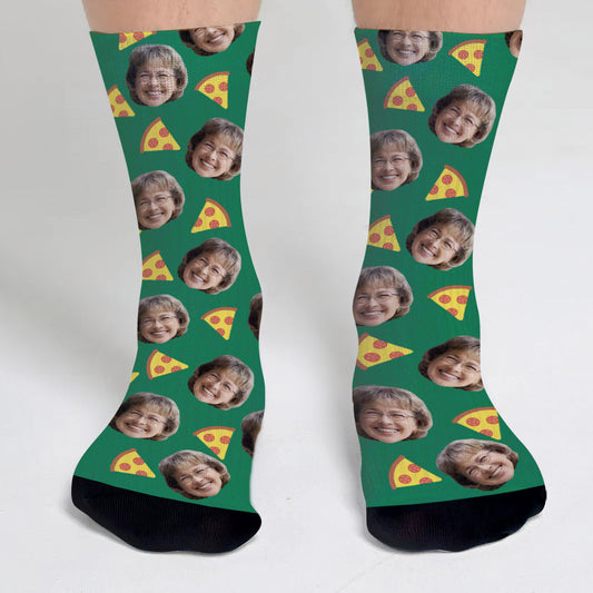 Funny Icon Pattern - Personalized Grandma Socks