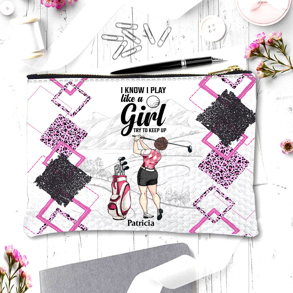 Cours de golf - Cadeau de golf pour elle, petite amie, épouse, fille - Pochette personnalisée