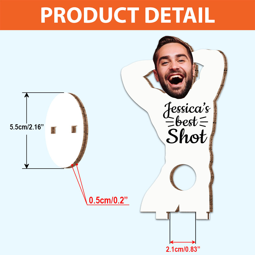 Votre meilleure chance - cadeau pour mari, femme, petit ami, petite amie - Plaque en bois personnalisée à poser