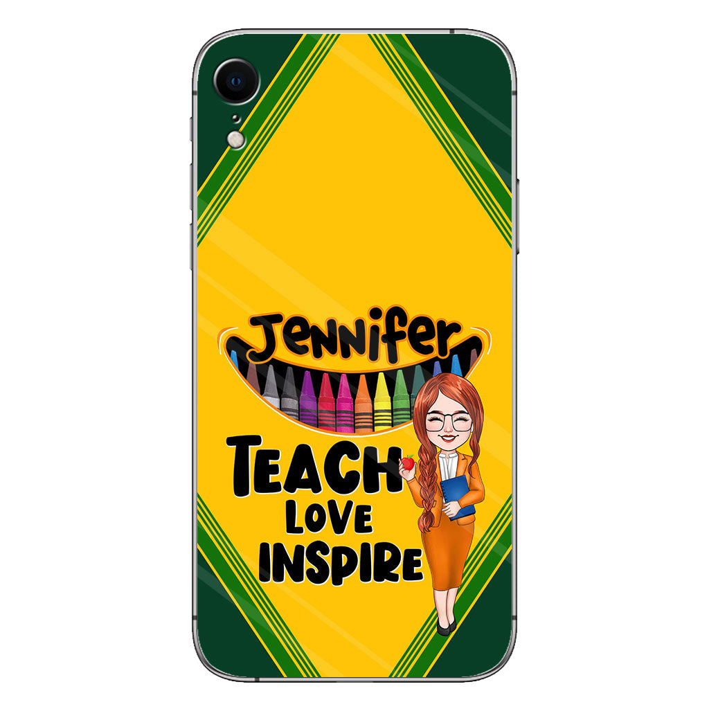 Teach Love Inspire - Personalized Teacher Phone Case