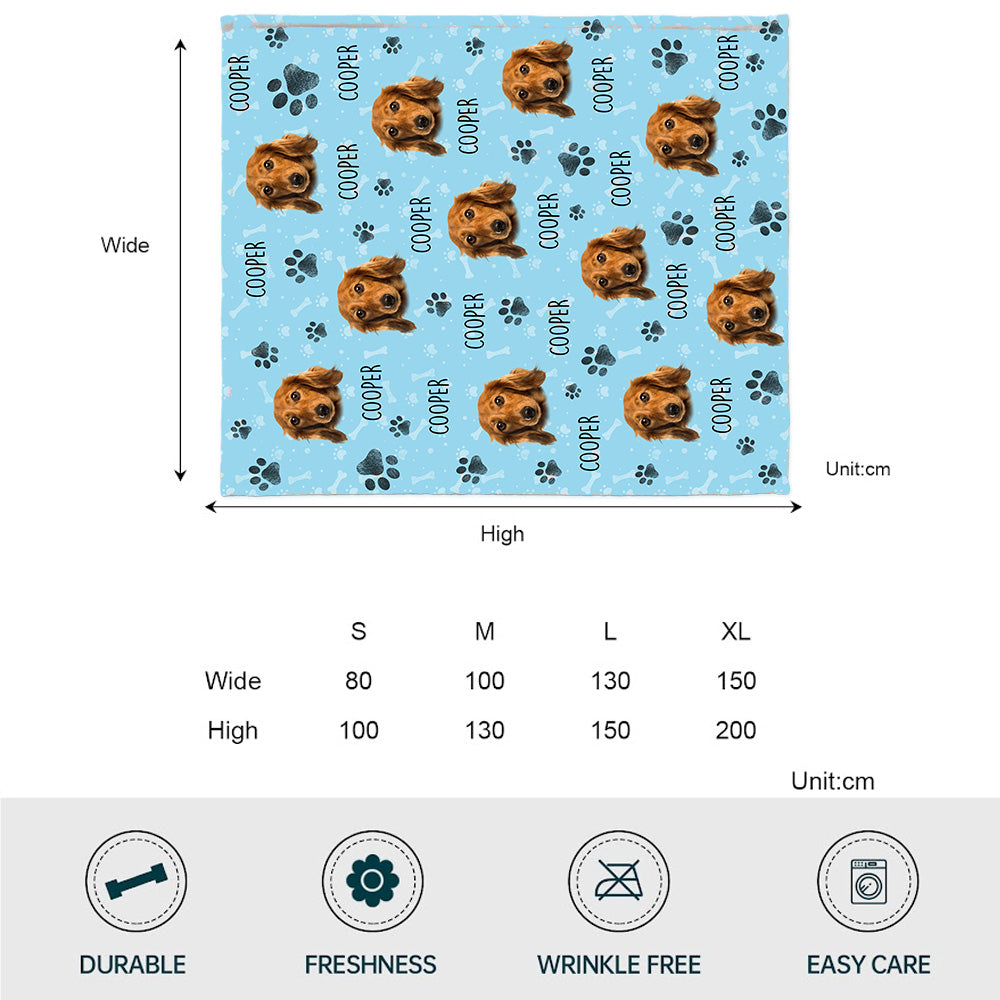 Colorful Pattern - Personalized Dog Blanket