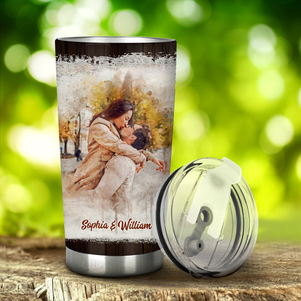 Le jour où je t'ai rencontré(e) - Gobelet personnalisé pour couple