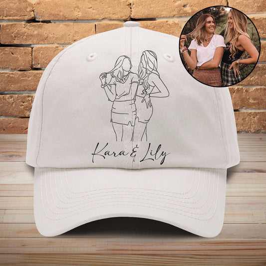 Photo personnalisée - Casquette classique brodée personnalisée pour petite-fille