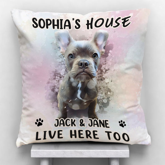 Ma Maison - Coussin décoratif personnalisé pour chien