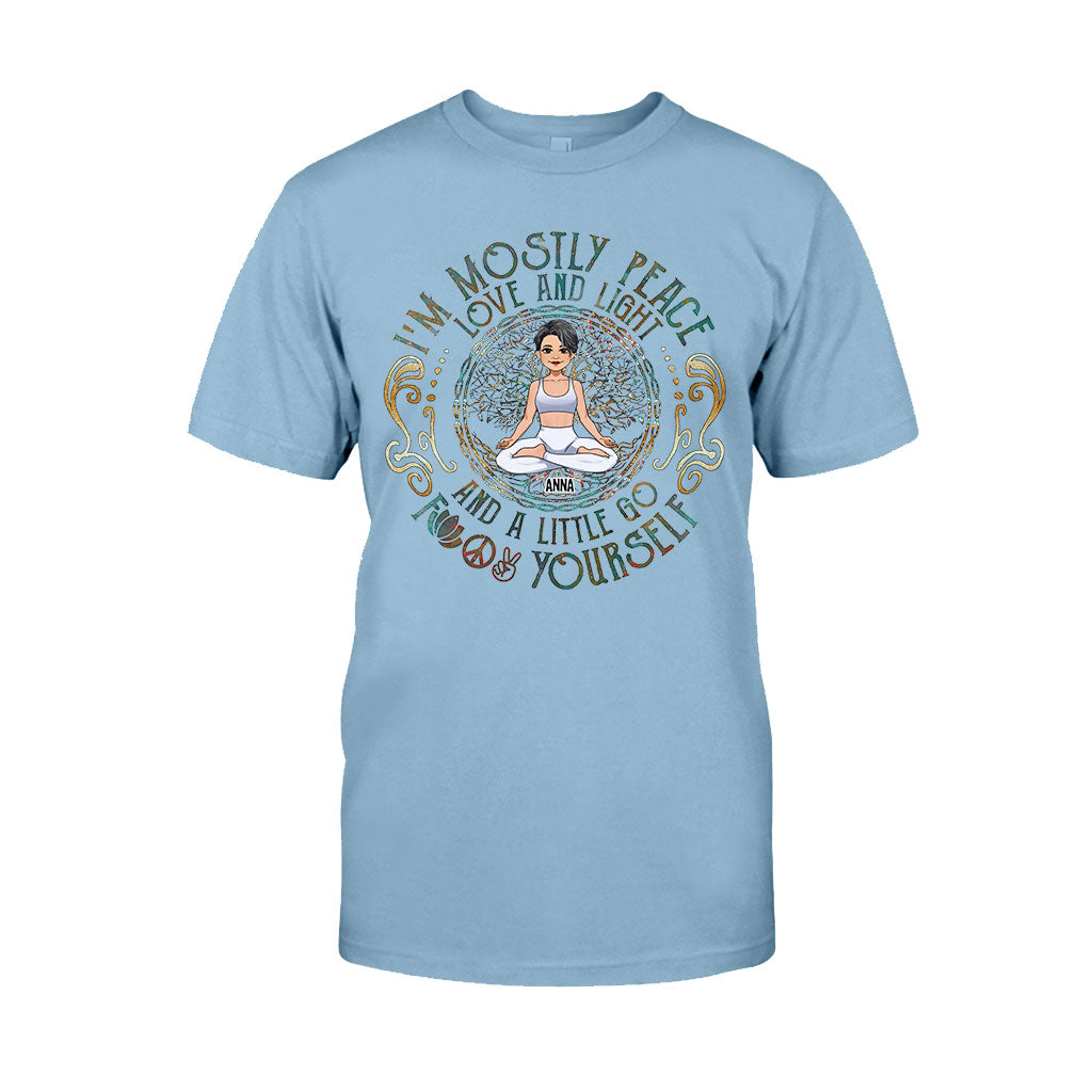 I'm Mostly Peace - Personalized Yoga T-shirt And Hoodie