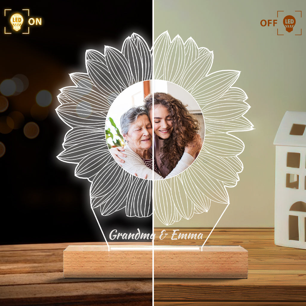 Tu es mon rayon de soleil - Cadeau pour maman, grand-mère, sœur, fille, fils, frère, grand-père, papa, épouse, époux, ami(e) - Plaque lumineuse personnalisée