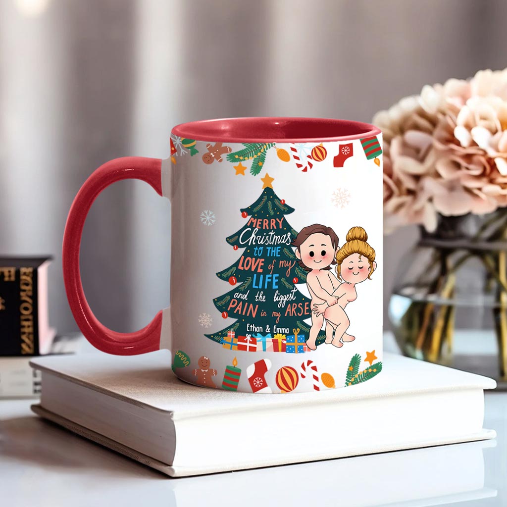 Joyeux Noël à l'amour de ma vie - Mug personnalisé pour couple