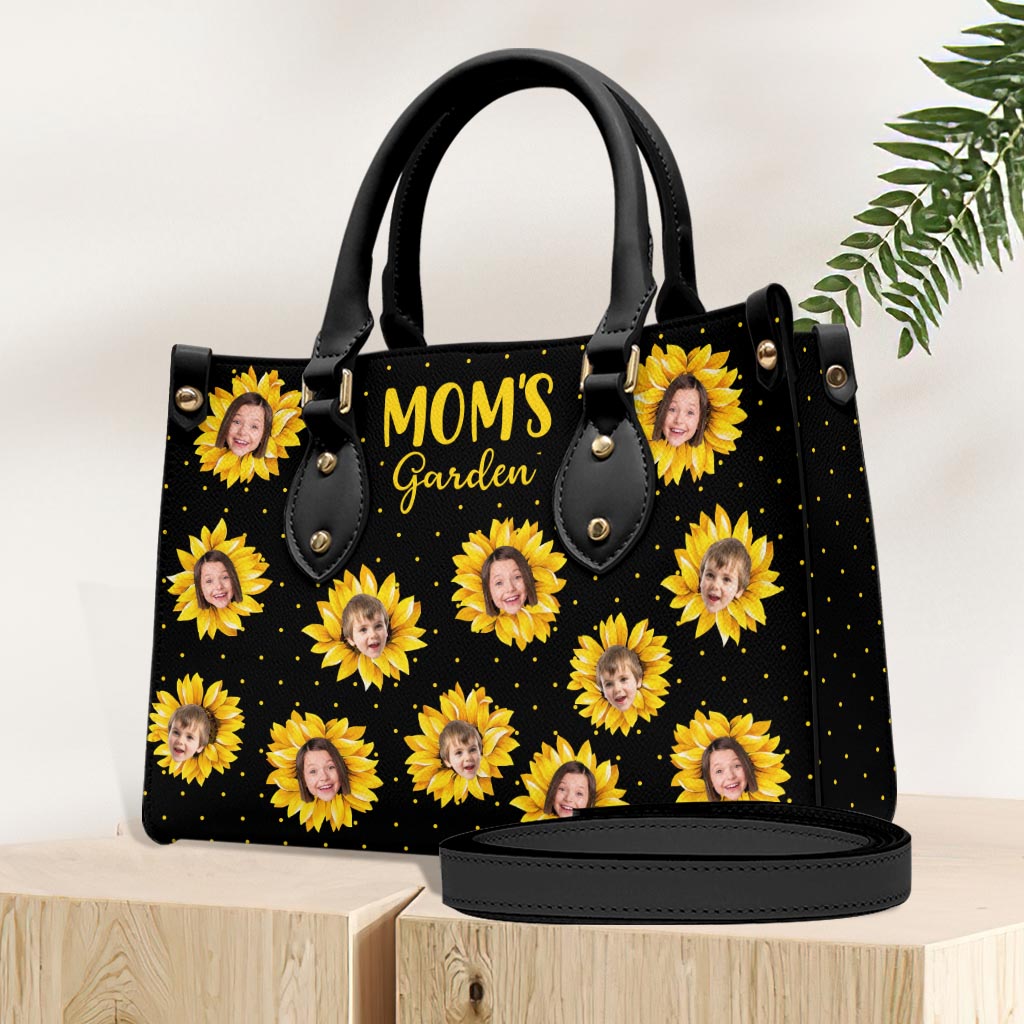Le jardin de grand-mère - Cadeau pour grand-mère, maman - Sac à main en cuir personnalisé