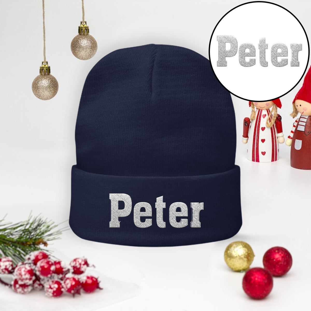 Bonnet brodé personnalisé pour papa - Nom personnalisé