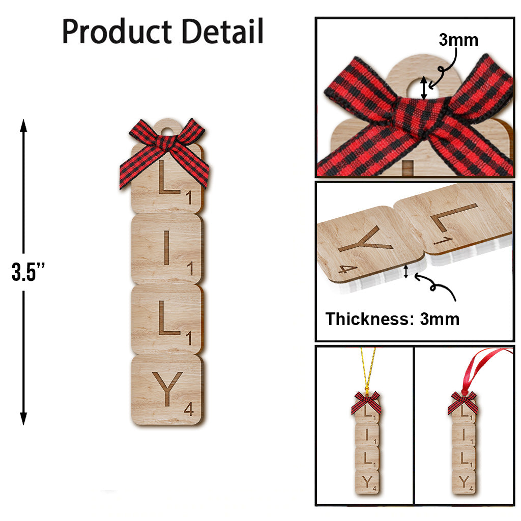 Scrabble Name - Personalized Family Ornament