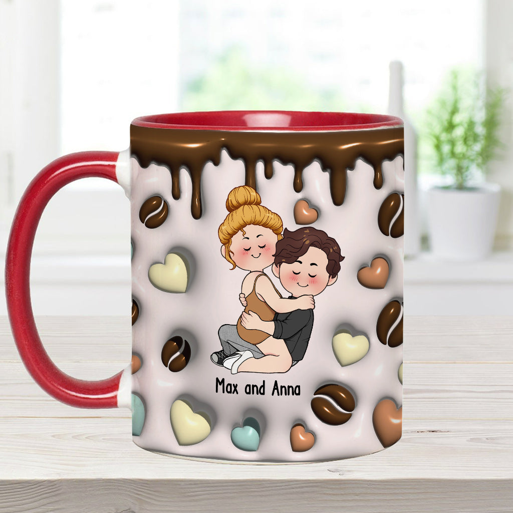 Je t'aime comme j'aime mon café - Mug personnalisé pour couple