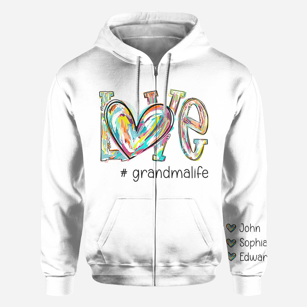 T-shirt personnalisé « J’aime mamie »