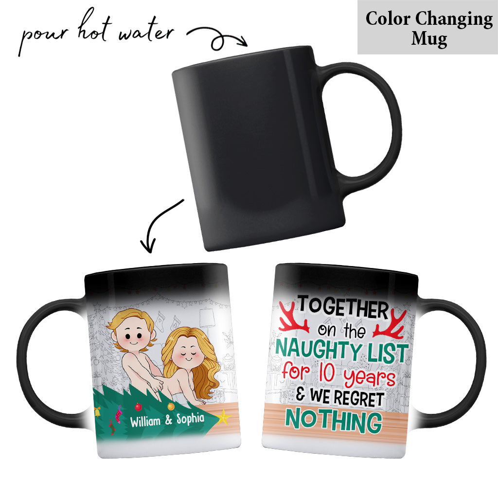 Ensemble sur la liste des vilains - Mug personnalisé pour couple