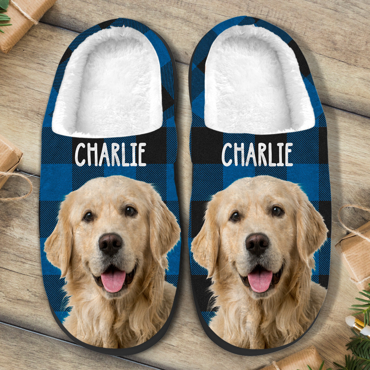 Pantoufles personnalisées pour chien