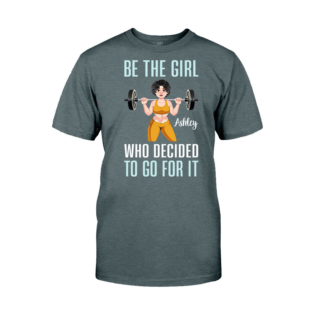 She Decided To Go For It - Personalized Fitness T-shirt And Hoodie