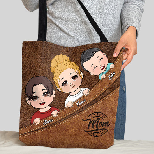 Meilleure grand-mère du monde - Sac fourre-tout personnalisé pour grand-mère