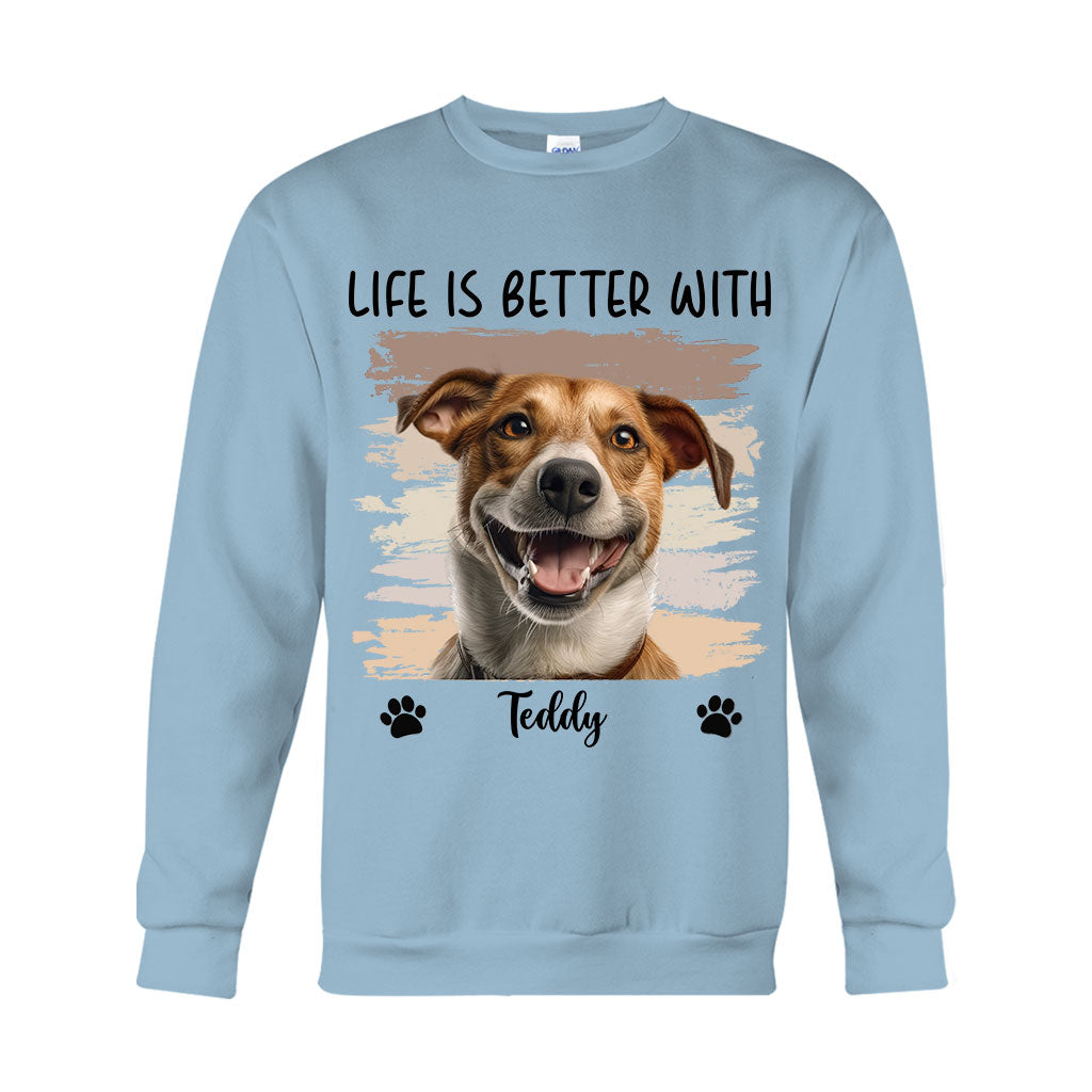 Life Is Better With Pet - Personalized Dog T-shirt And Hoodie