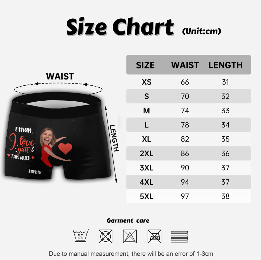 Je t'aime tellement - Boxers personnalisés pour couples