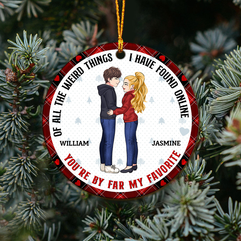 Tu es mon/ma préféré(e) - Ornement personnalisé pour couple