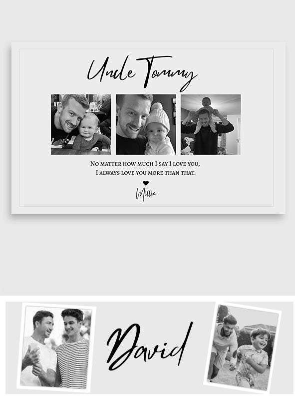 I Love You Uncle - Personalized Uncle Canvas And Poster