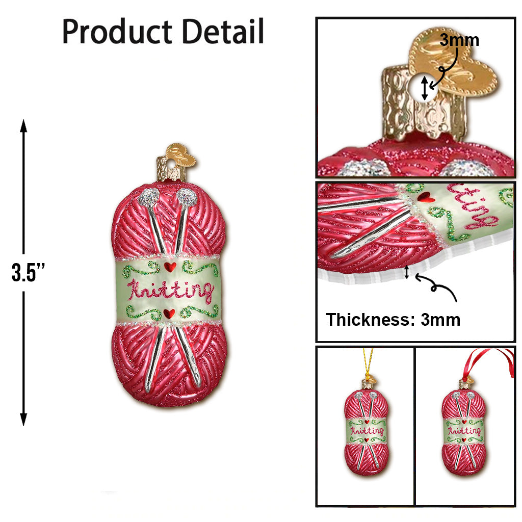 Passionné(e) de tricot ? Un cadeau tricoté pour maman, petite amie, épouse, grand-mère ? Ornement personnalisé