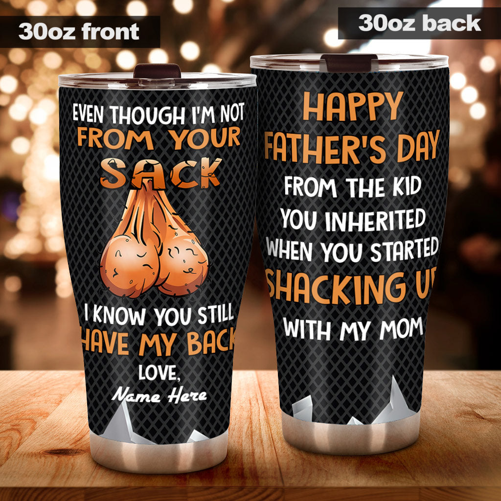 Même si je ne suis pas de ton sang - Gobelet personnalisé pour papa