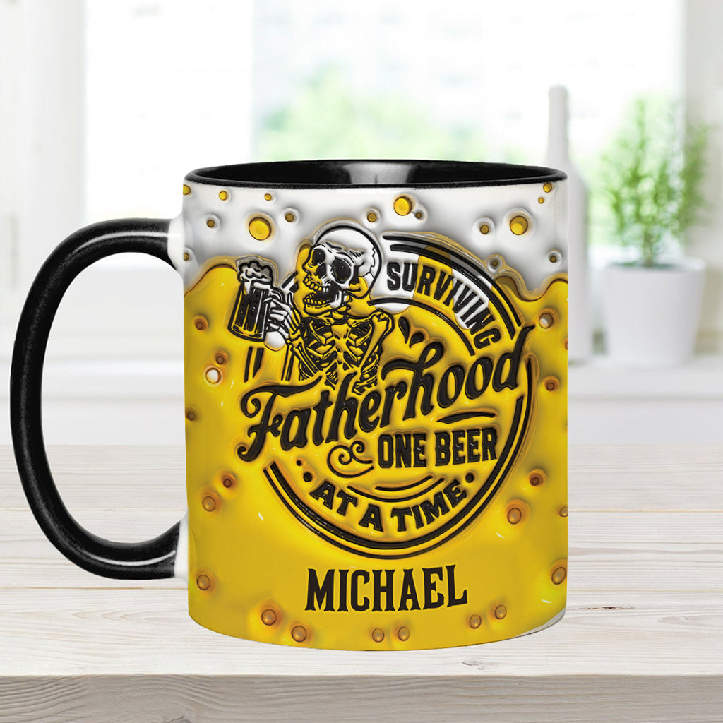 Survivre à la paternité - Mug personnalisé pour papa