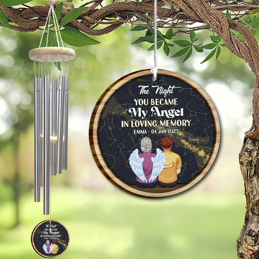 When I Look At The Stars - Personalized Memorial Wind Chime