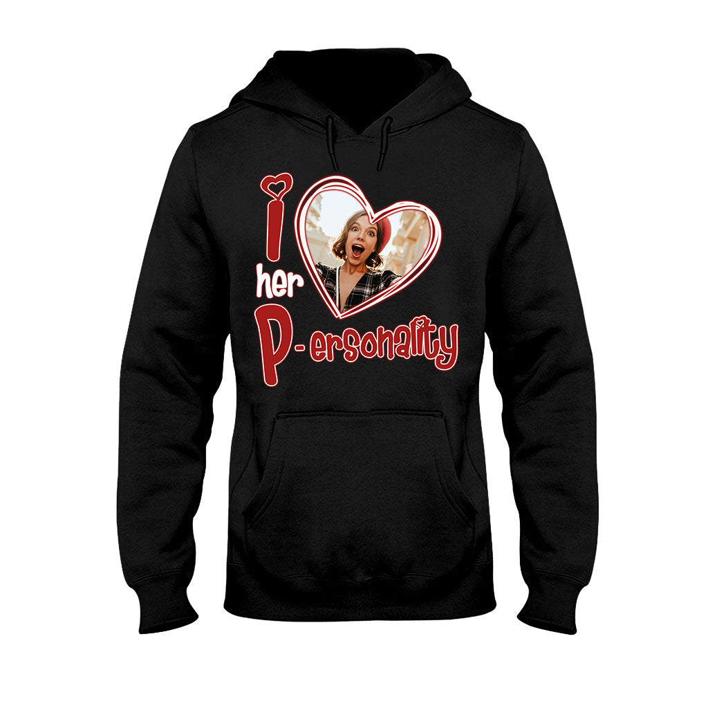 J'aime sa personnalité, j'aime son dévouement. Téléchargez une photo ! T-shirt et sweat à capuche personnalisés pour couple