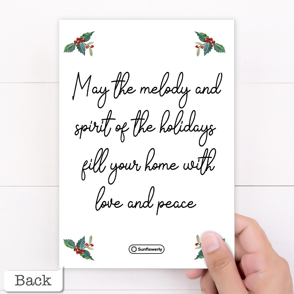 Merry Christmas Gingerbread Family - Personalized Family Greeting Card