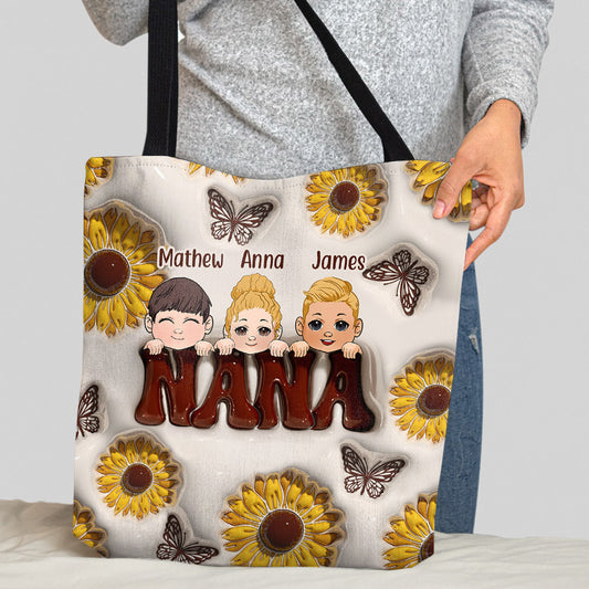 Best Grandma/Nana/Mimi Ever - Gift for grandma - Personalized Tote Bag