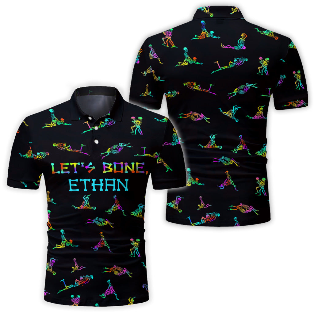 Let's Bone - Personalized Skull Polo Shirt