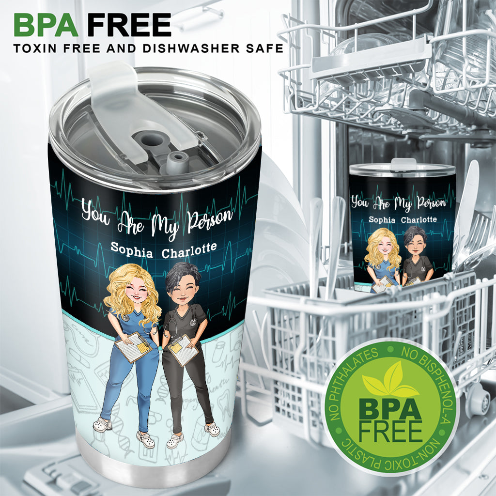 Le travail a fait de nous des collègues - Gobelet isotherme personnalisé pour infirmières