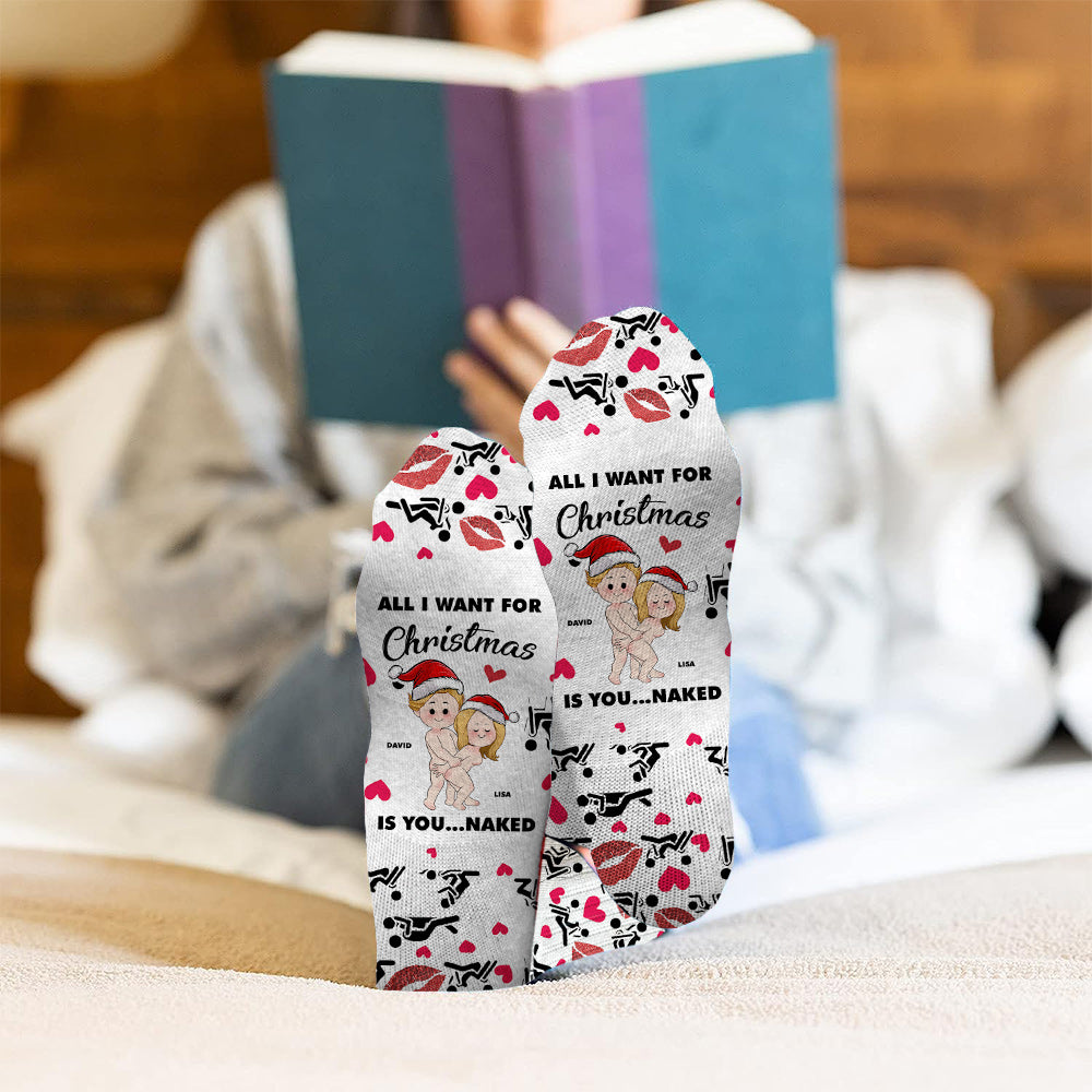 Je t'aime - Chaussettes personnalisées pour couples
