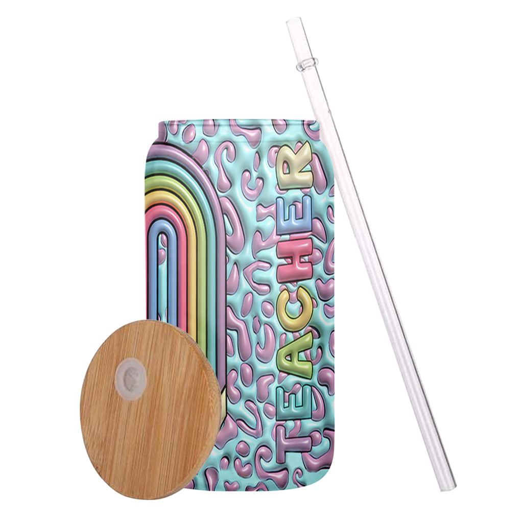 Vie d'enseignant - Verre à canette personnalisé pour enseignants