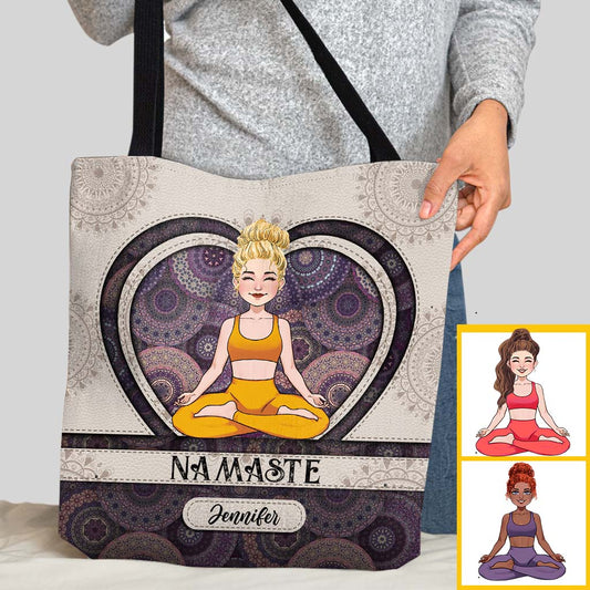 Namaste - Sac fourre-tout de yoga personnalisé
