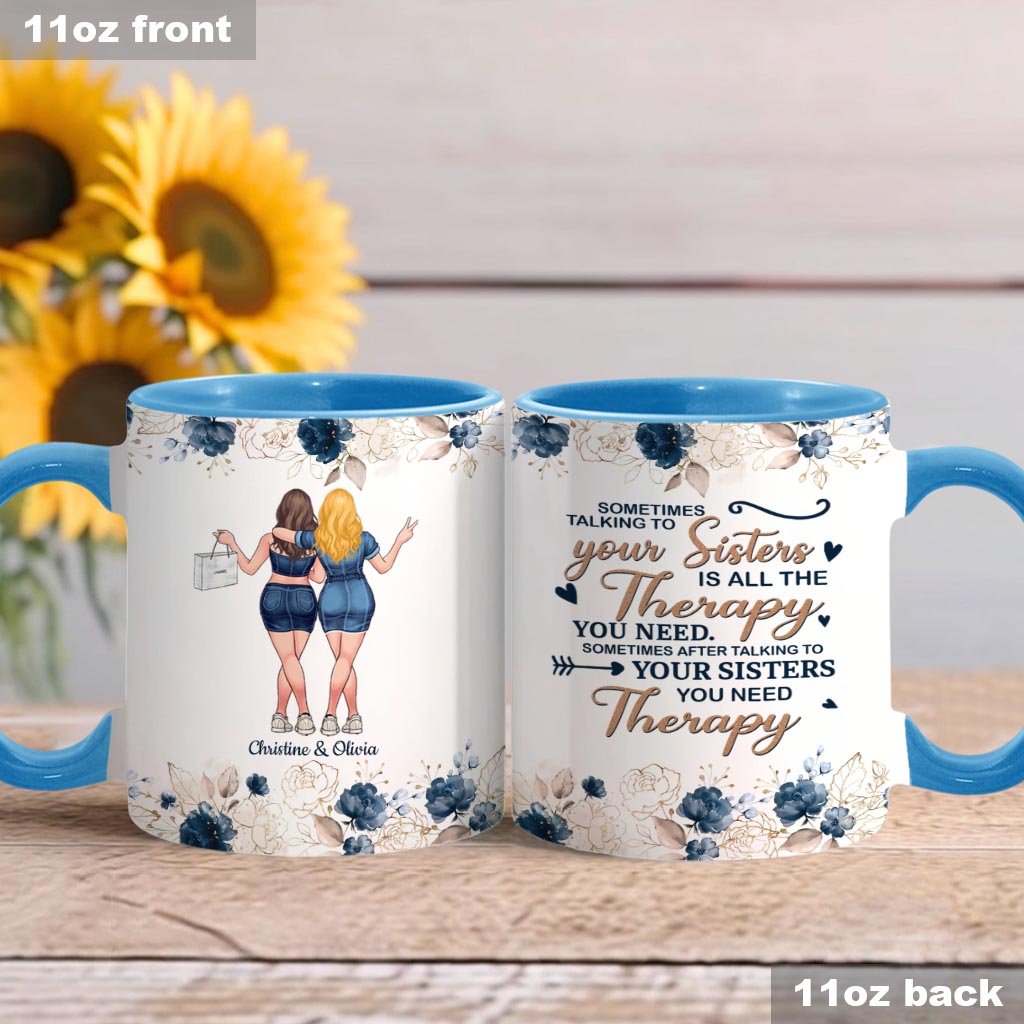 Mug personnalisé « Parler à sa sœur » - Meilleure amie