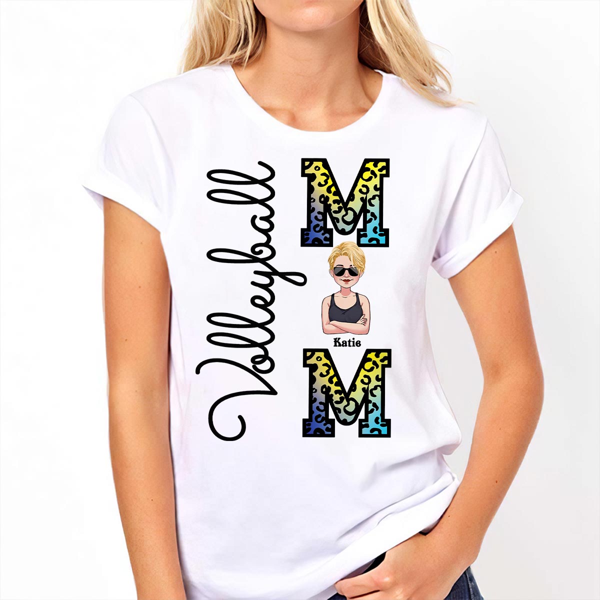 Maman de volley-ball - T-shirt et sweat à capuche de volley-ball personnalisés